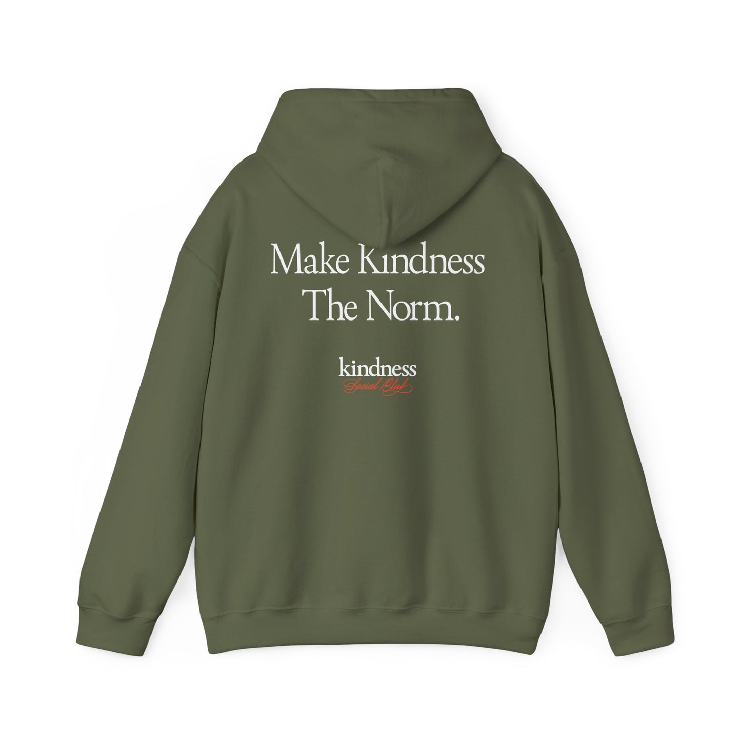 Make Kindness The Norm Unisex Adult Hoodie (Reg KSC Rich) By: Favio Moreno