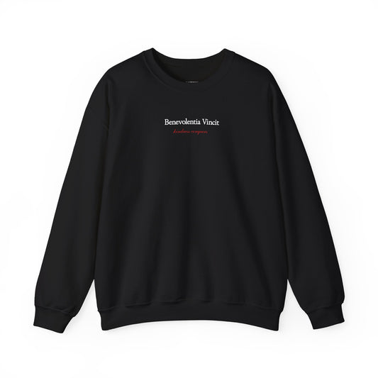 Kindness Conquers Unisex Crew Sweatshirt By: Favio Moreno (KSC Rich)