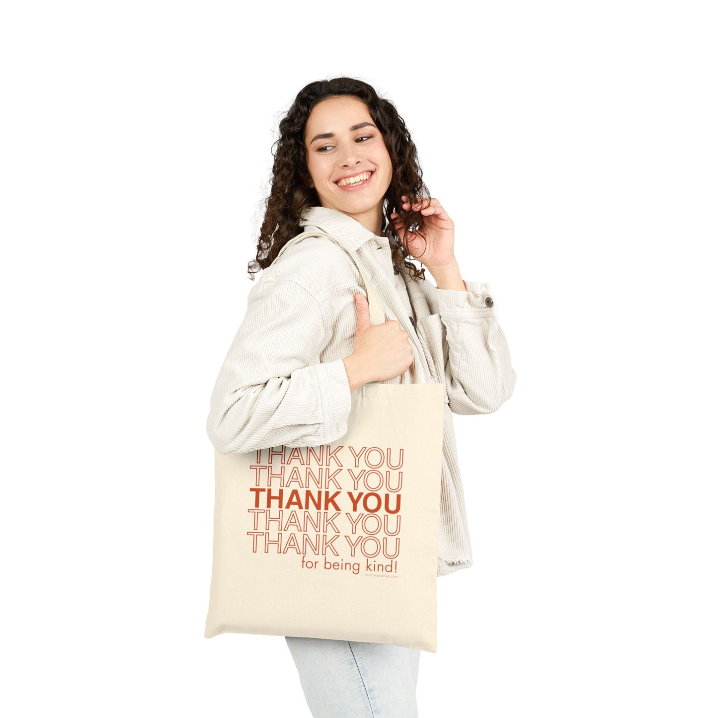 Thank You For Being Kind Canvas Tote Bag