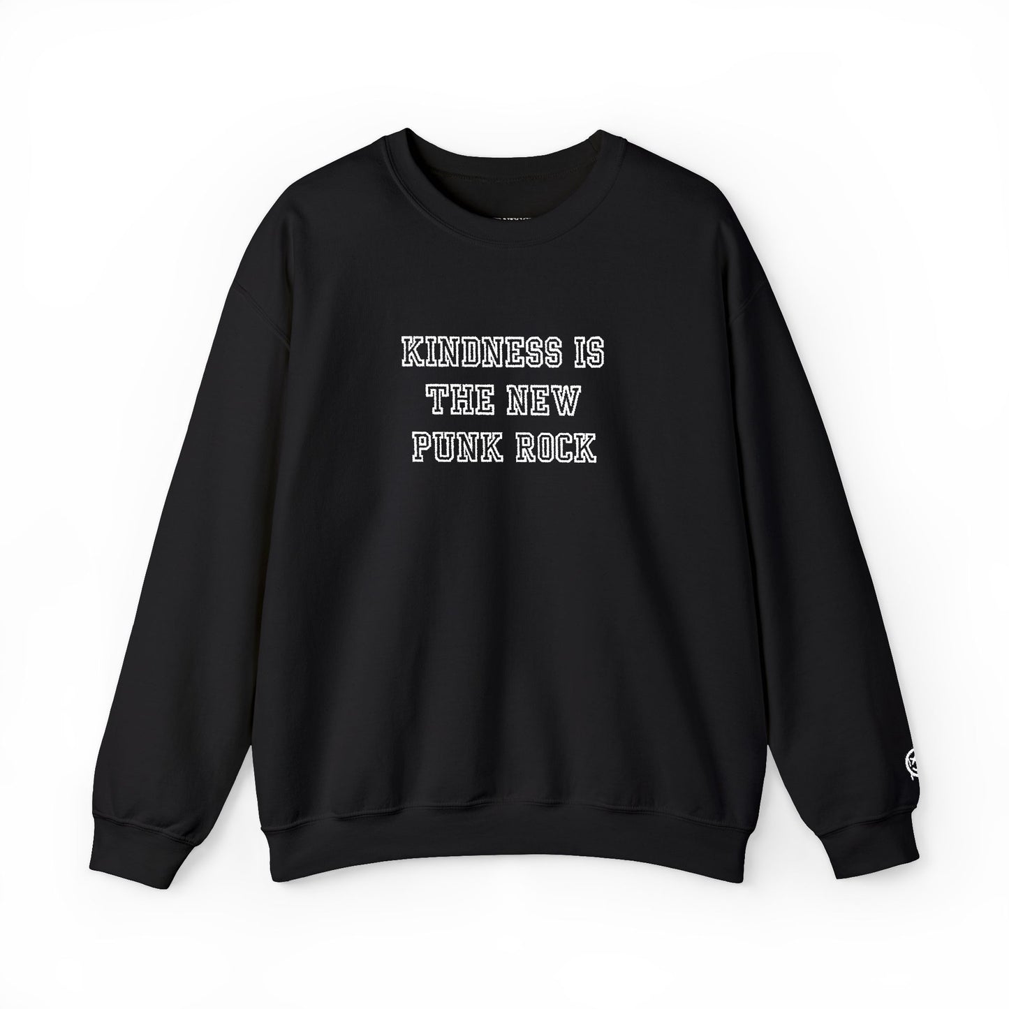 B-Side Rebel (Kindness is Punk) - Varsity Embroidered Crewneck Sweatshirt