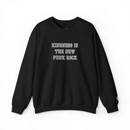 B-Side Rebel (Kindness is Punk) - Varsity Embroidered Crewneck Sweatshirt
