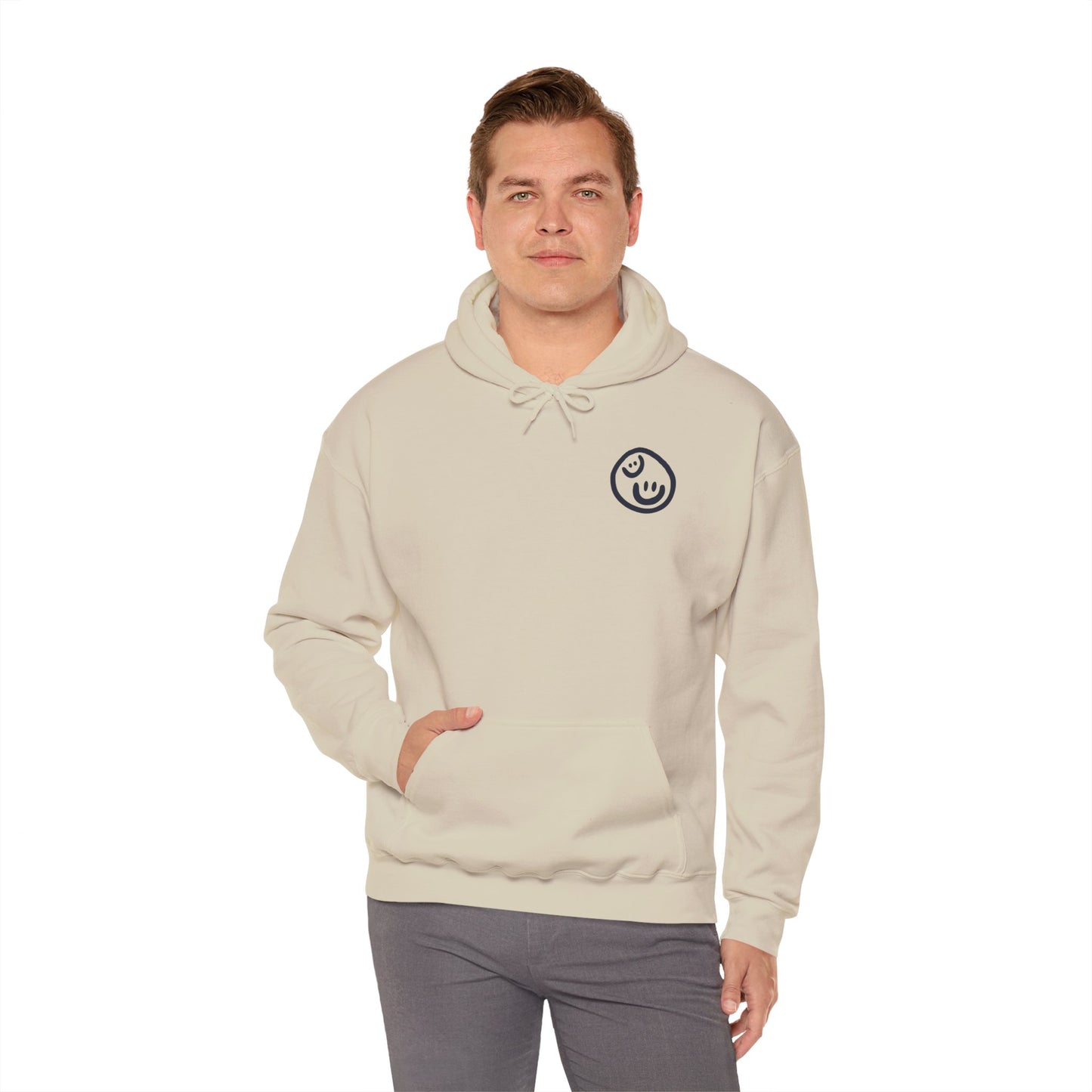 Make Kindness The Norm (Wavy) Unisex Adult Hoodie - By: Favio Moreno (KSC, Light)