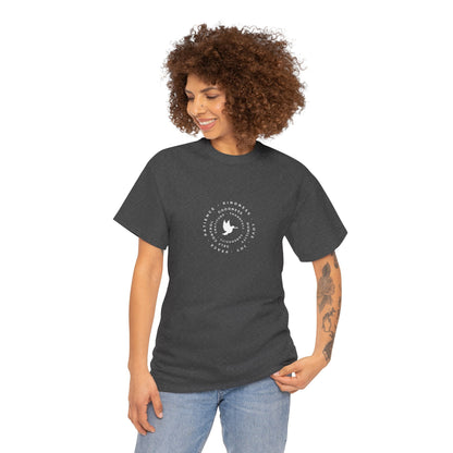 Peace Dove Circle Graphic Tee — "Be Kind To One Another"
