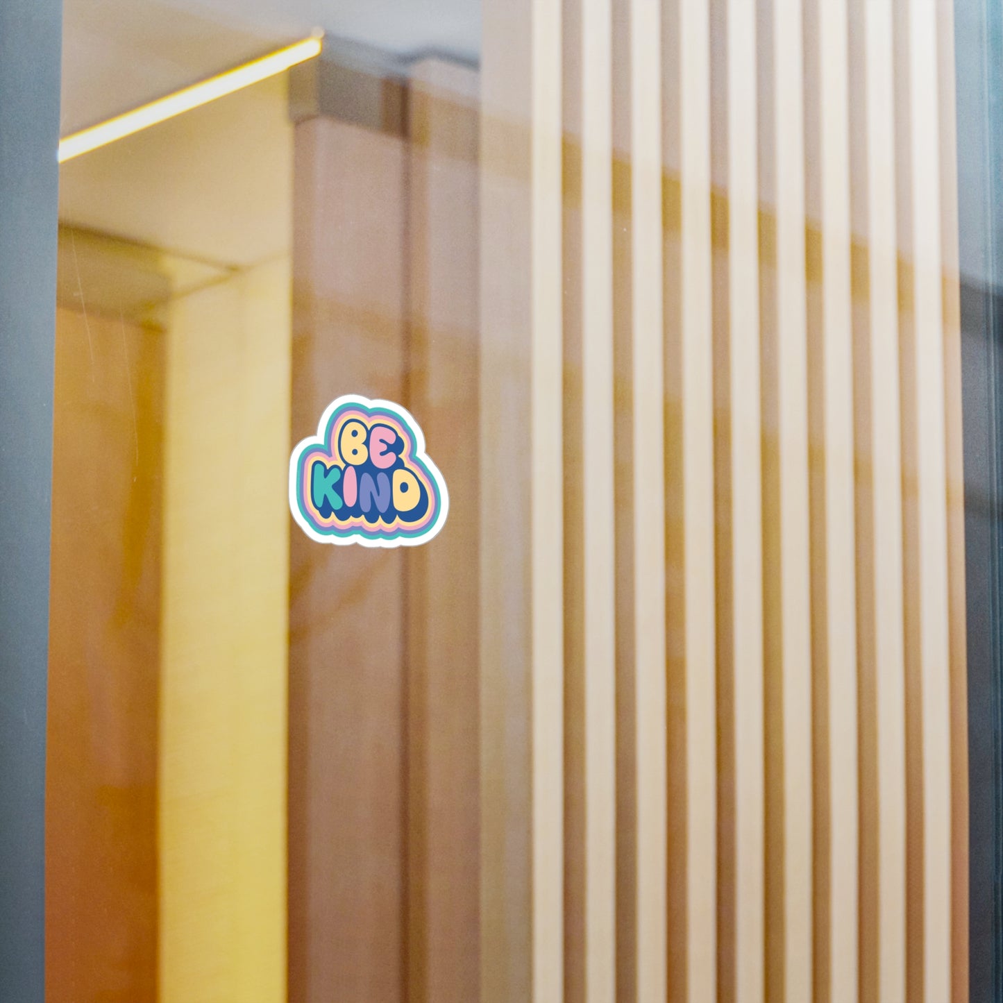 Be Kind Retro Bubble - Vinyl Decal