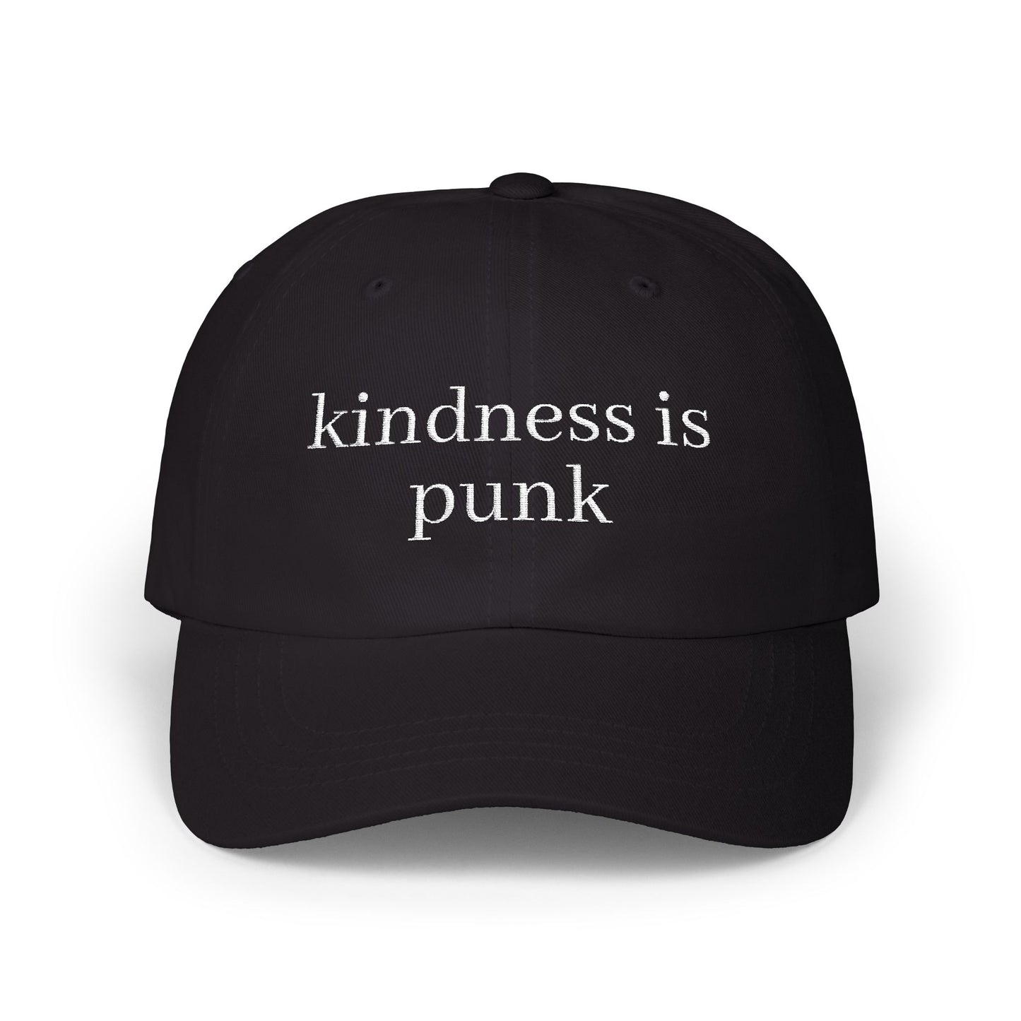Kindness Is Punk  Embroidered Dad Cap