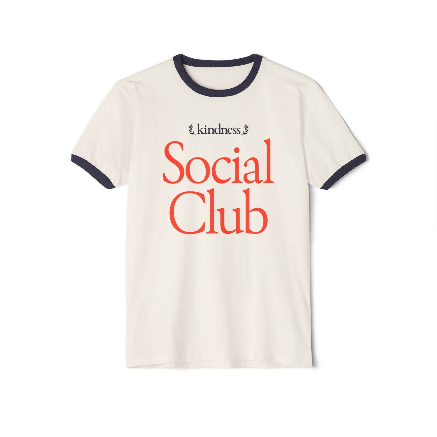 Kindness Social Club – Varsity Unisex Ringer T-Shirt