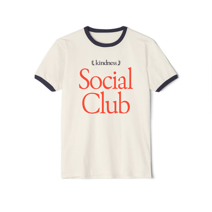 Kindness Social Club – Varsity Unisex Ringer T-Shirt