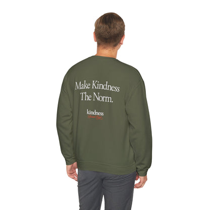 Make Kindness The Norm Unisex Crew Sweatshirt (Reg KSC Rich) - By: Favio Moreno