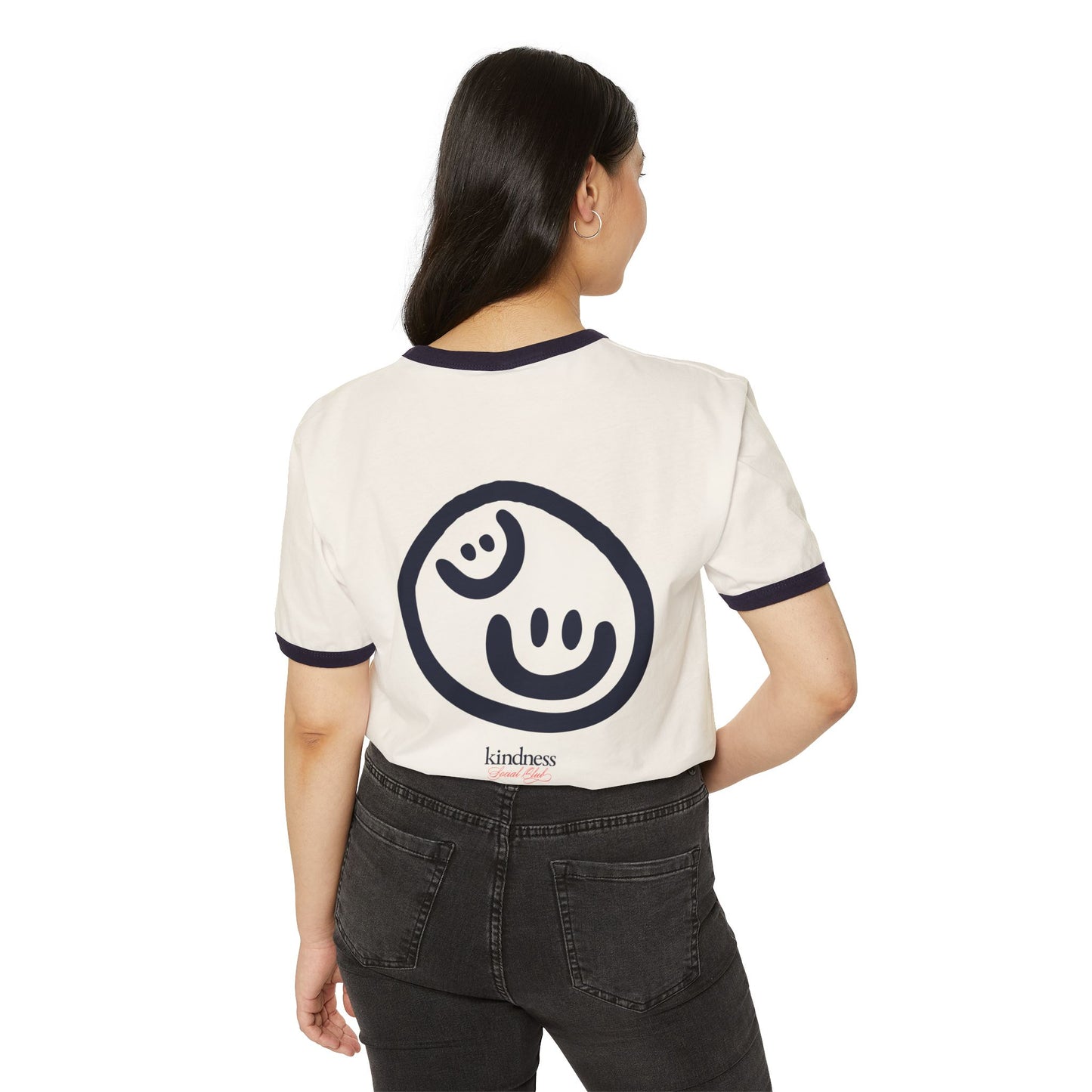 Kindness Social Club Classic Adult Unisex Ringer T-Shirt (KSC) - By: Favio Moreno