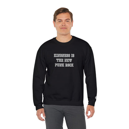 B-Side Rebel (Kindness is Punk) - Varsity Embroidered Crewneck Sweatshirt
