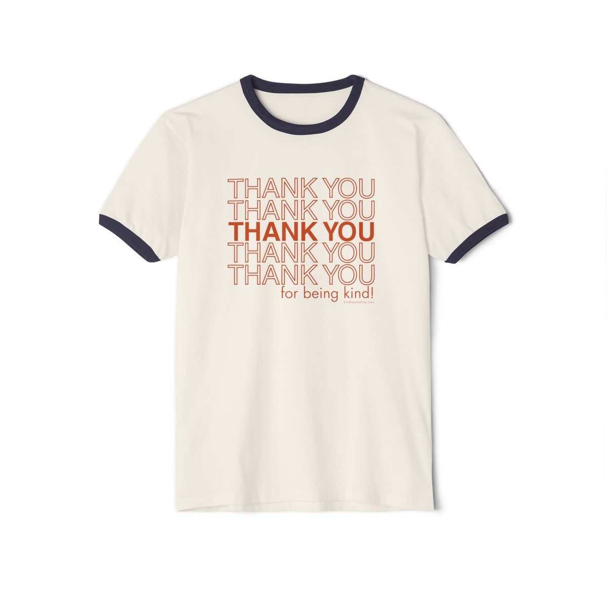 "Thank You for Being Kind" Retro Ringer T‑Shirt