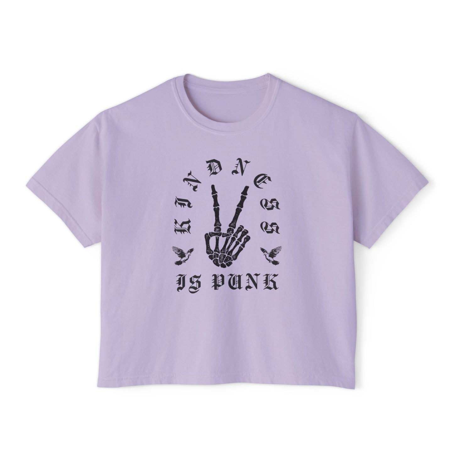 Gothic Dove Kindness -  Women's Boxy Tee by Favio Moreno