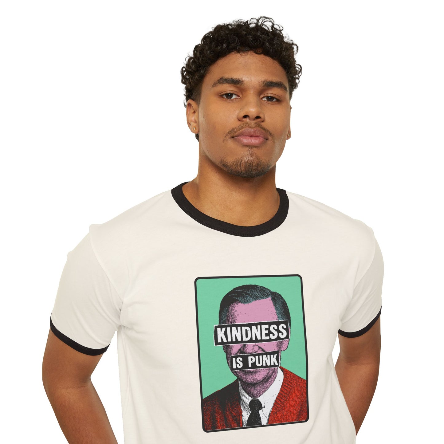 Unlikely Rebel Pop Art Ringer T-Shirt  - Unisex Adult