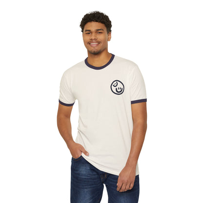 Make Kindness the Norm (Wavy) Unisex Ringer T-Shirt - By: Favio Moreno