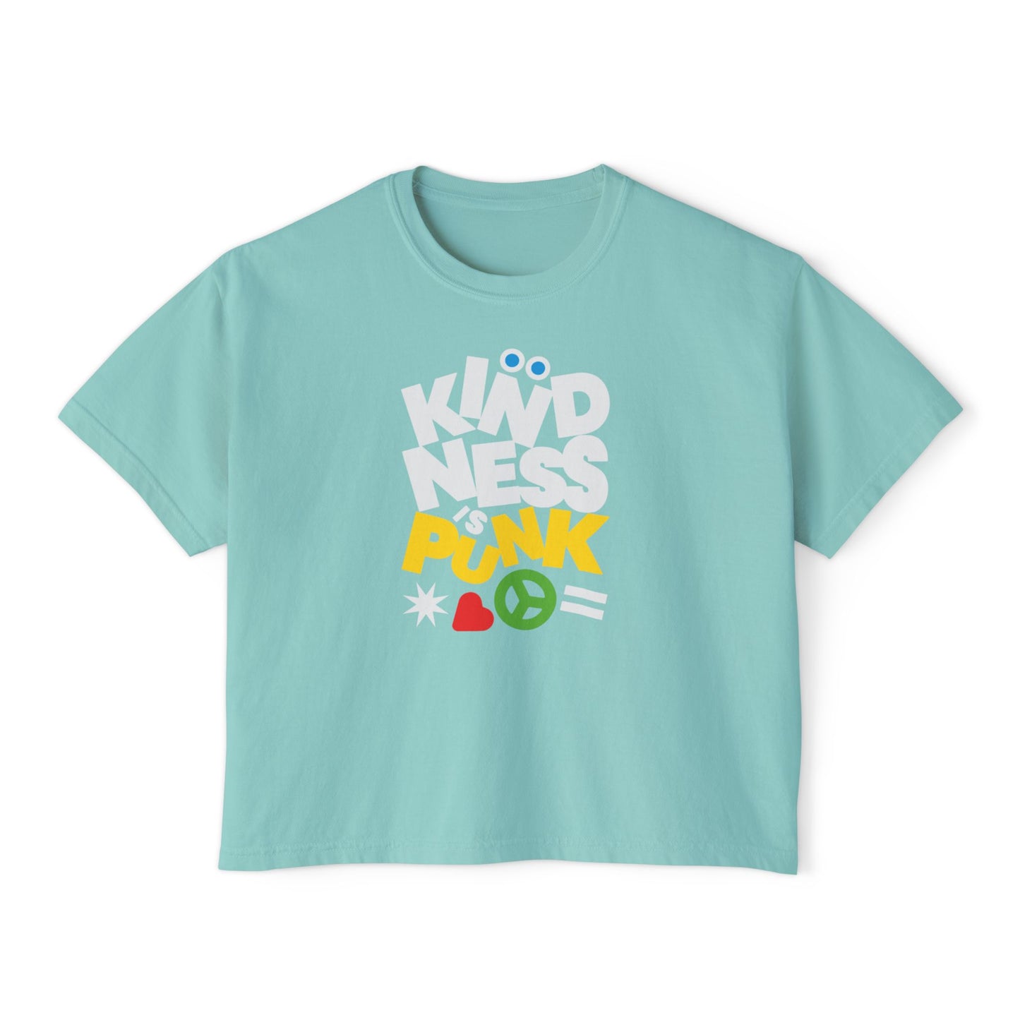 Peace, Love, and Punk Women's Boxy Tee by Favio Moreno