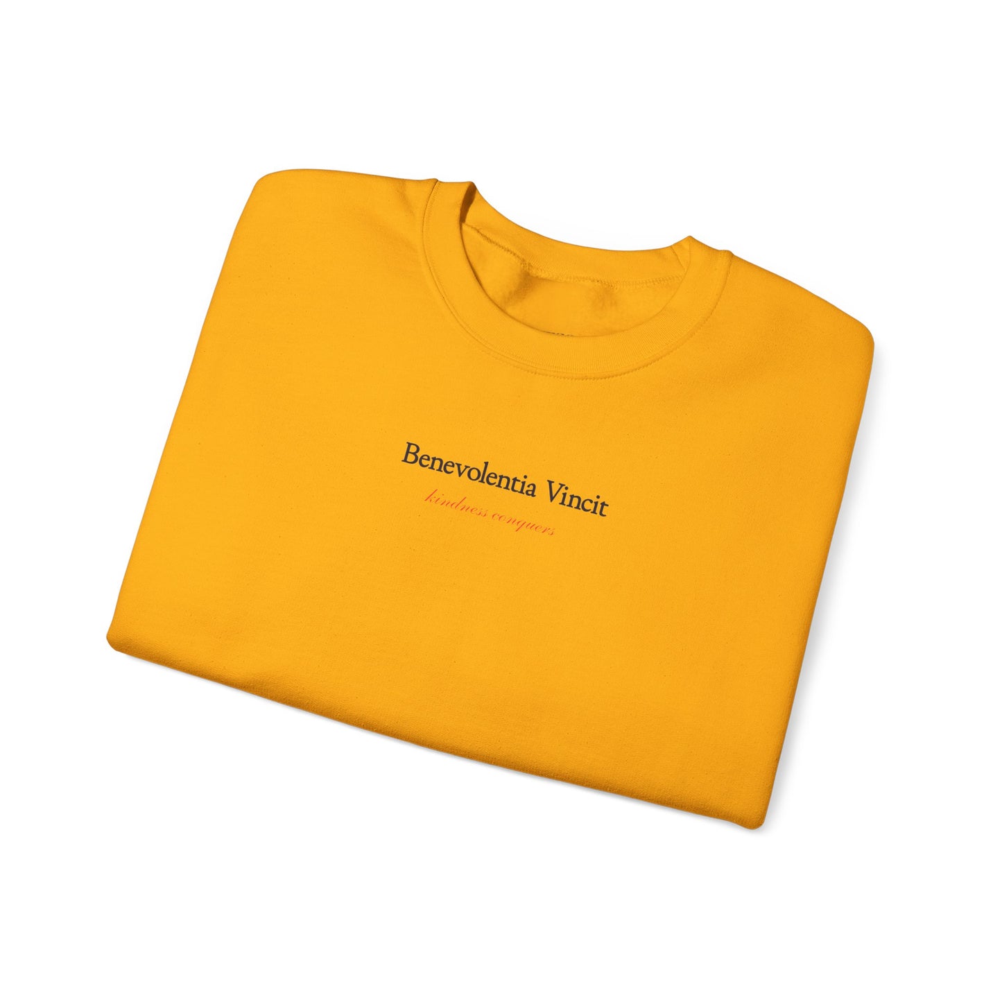 Kindness Conquers Unisex Crew Sweatshirt  - By: Favio Moreno (KSC Light)