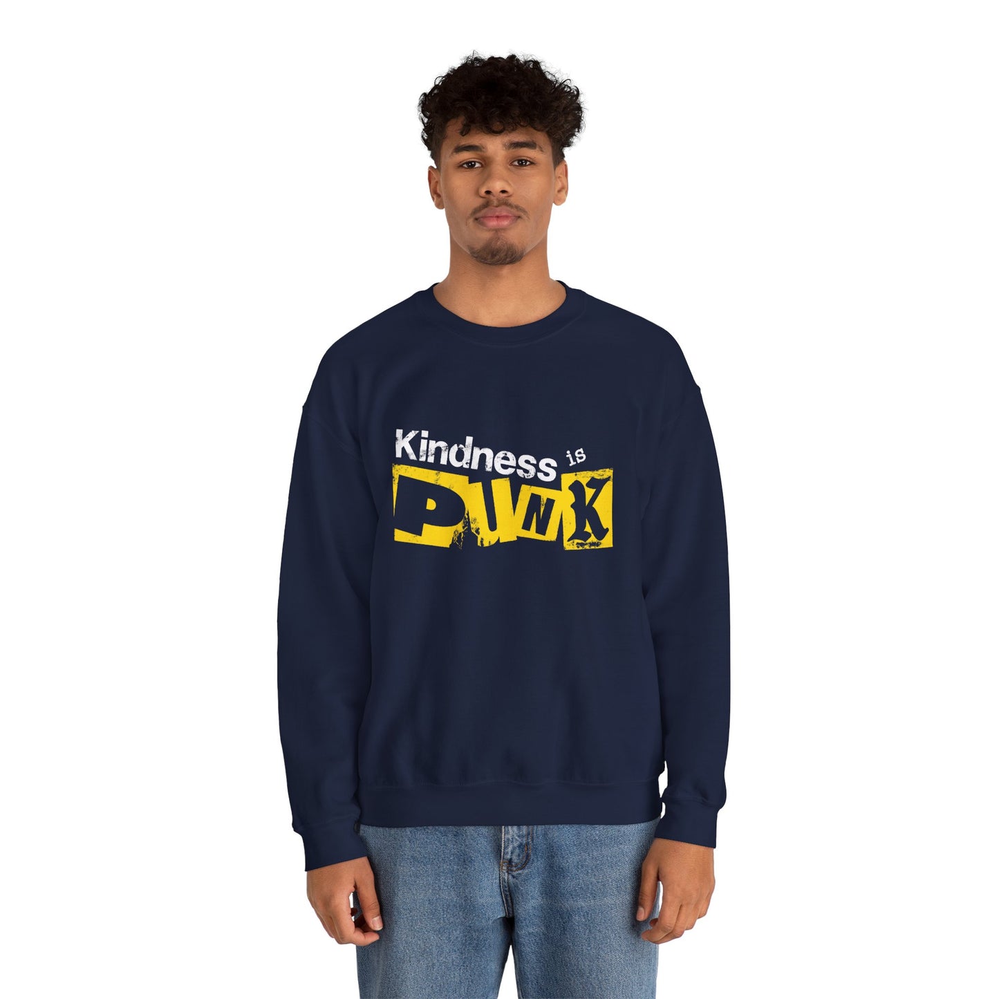 Yellow Signal Crewneck Sweatshirt by Favio Moreno