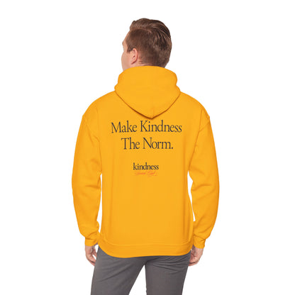Make Kindness The Norm Unisex Adult Hoodie (Reg KSC Light) - By: Favio Moreno