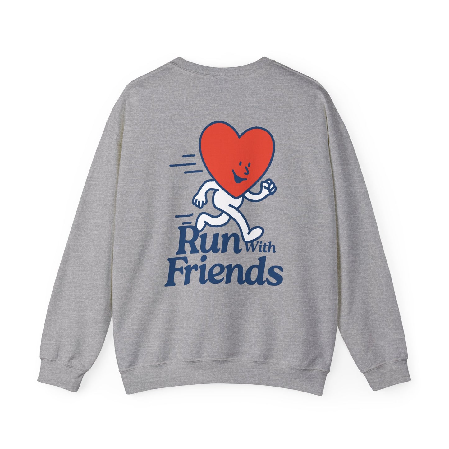 "Run with Friends" - Kindness Social Club - Crewneck Sweatshirt