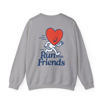 "Run with Friends" - Kindness Social Club - Crewneck Sweatshirt