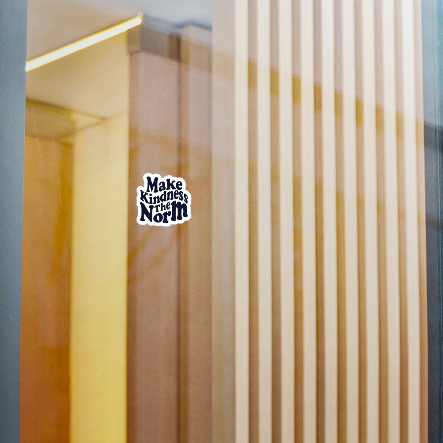 Make Kindness the Norm (Wavy) Sticker — 3x4 & 4x6 Vinyl Decal/Sticker