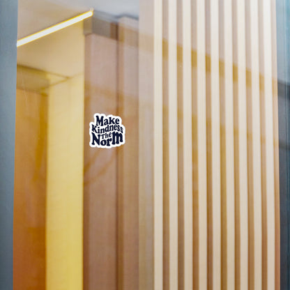 Make Kindness the Norm (Wavy) Sticker — 3x4 & 4x6 Vinyl Decal/Sticker