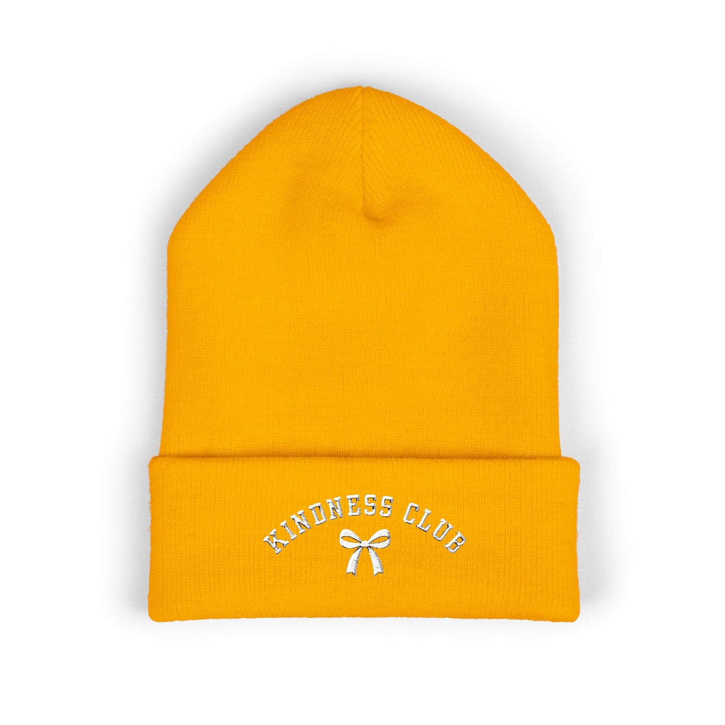Kindness Club Varsity Embroidered Beanie