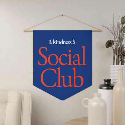 Kindness Social Club – By: Favio Moreno - Varsity Pennant Royal Blue