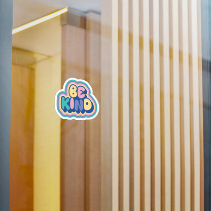 Be Kind Retro Bubble - Vinyl Decal