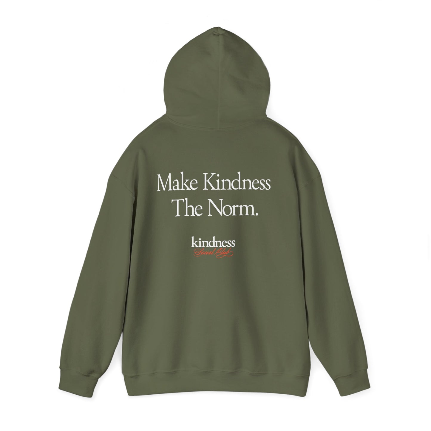 Make Kindness The Norm Unisex Adult Hoodie (Reg KSC Rich) By: Favio Moreno