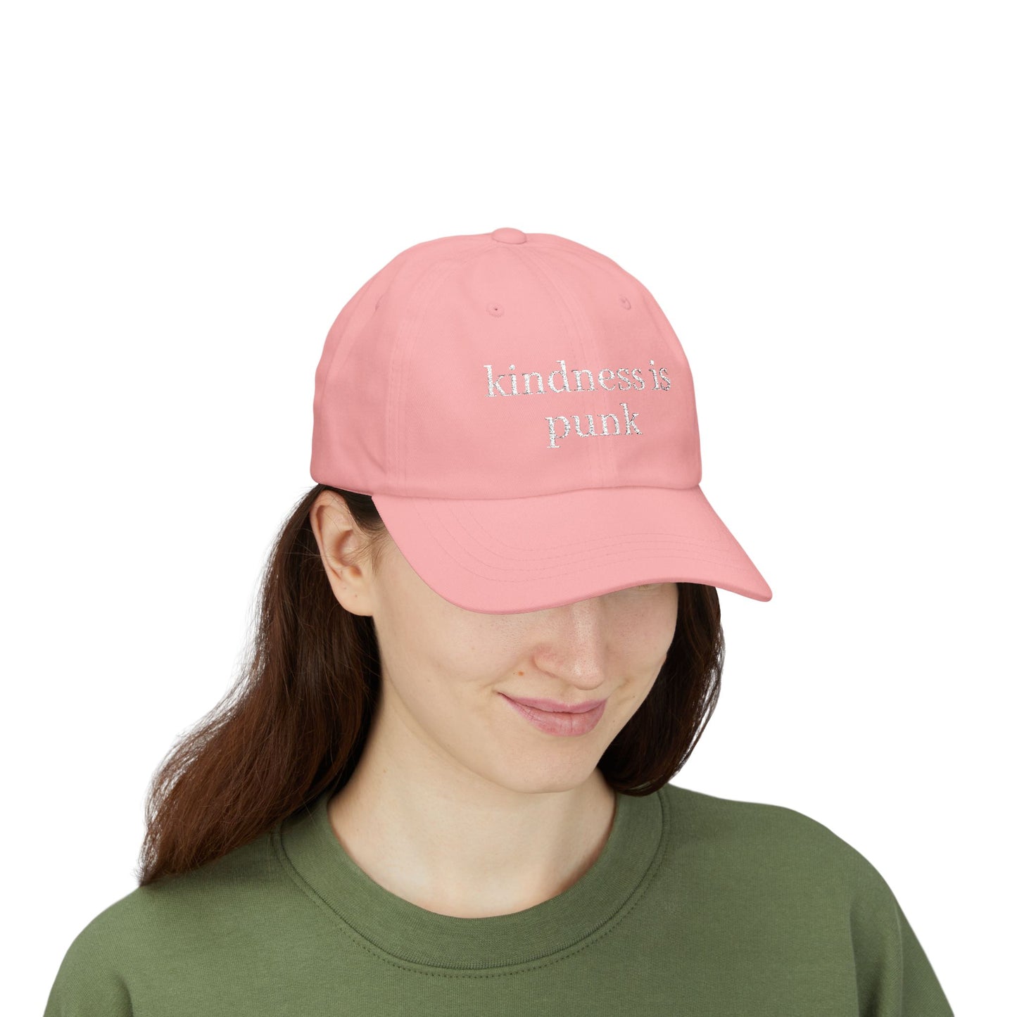 Kindness Is Punk  Embroidered Dad Cap