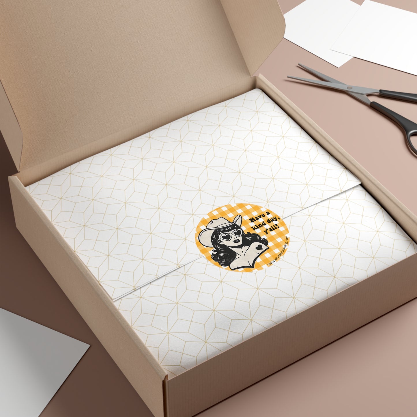 Have a Kind Day Y'all Round Vinyl Sticker