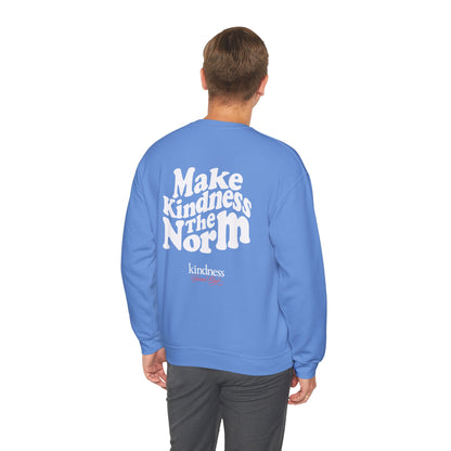 Make Kindness the Norm (Wavy) Unisex Crew Sweatshirt - By: Favio Moreno (KSC Rich)