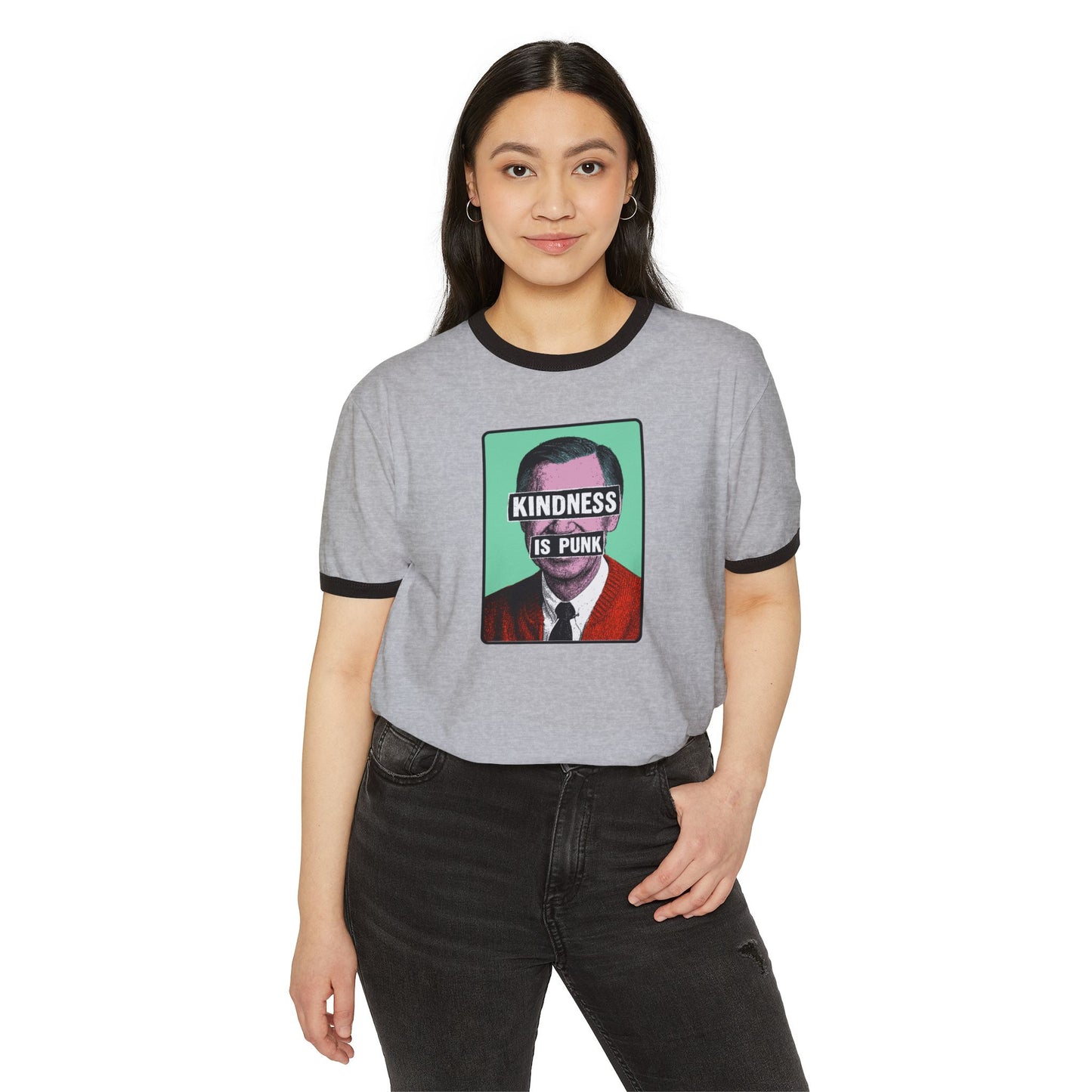 Unlikely Rebel Pop Art Ringer T-Shirt  - Unisex Adult