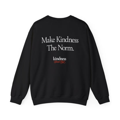 Make Kindness The Norm Unisex Crew Sweatshirt (Reg KSC Rich) - By: Favio Moreno
