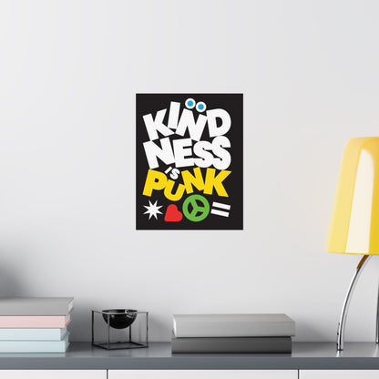 Peace, Love, and Punk Matte Poster by Favio Moreno Matte Poster