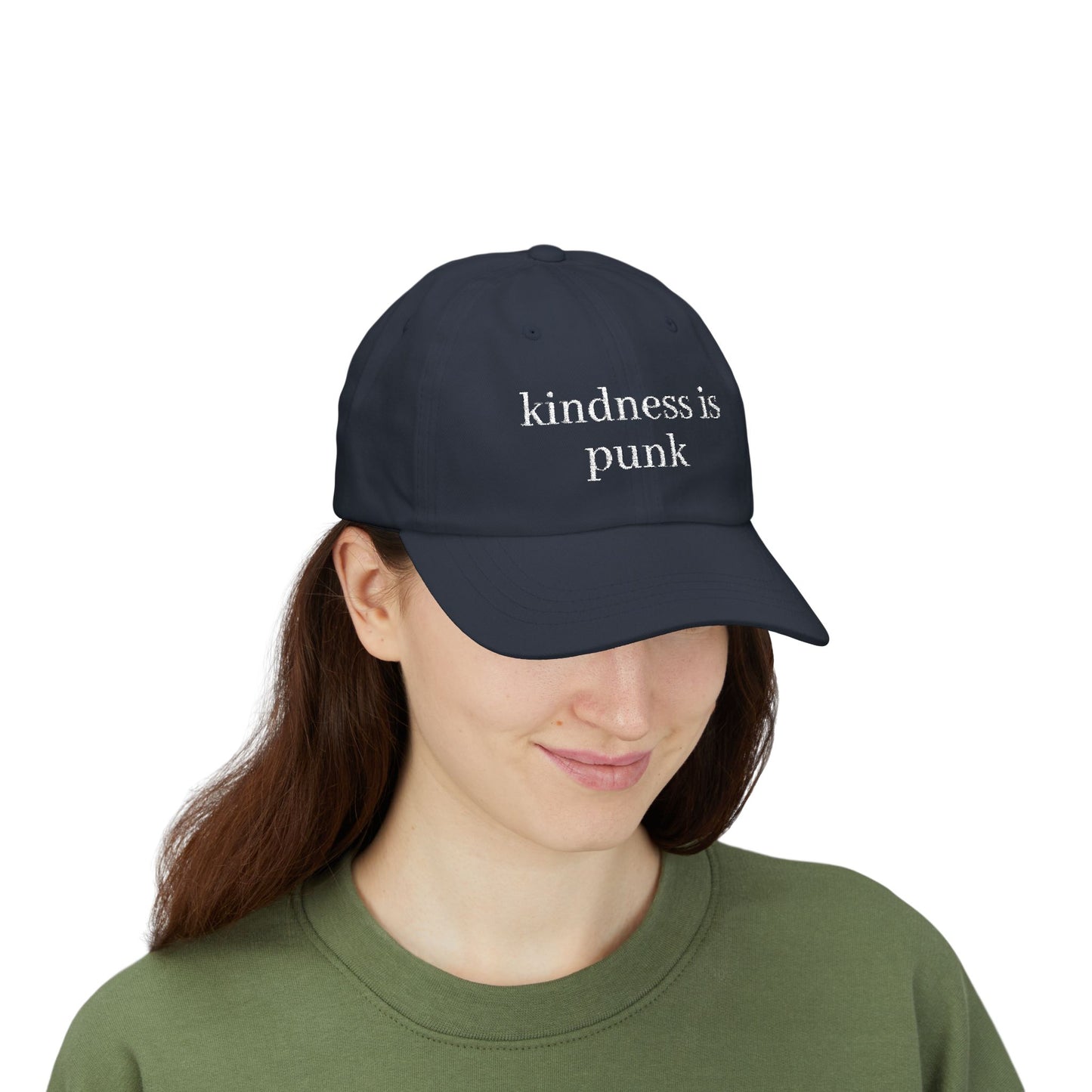 Kindness Is Punk  Embroidered Dad Cap
