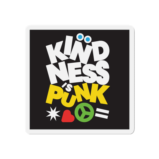 Peace, Love, and Punk Fridge Magnet by Favio Moreno