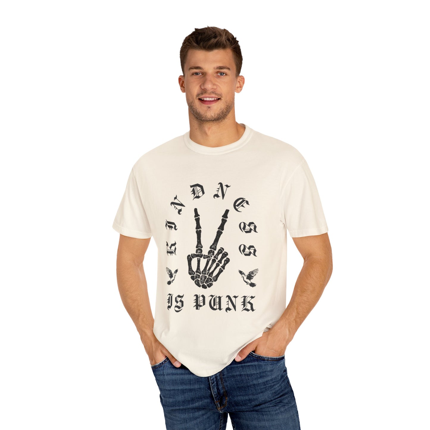 Gothic Dove Kindness T-shirt - by Favio Moreno