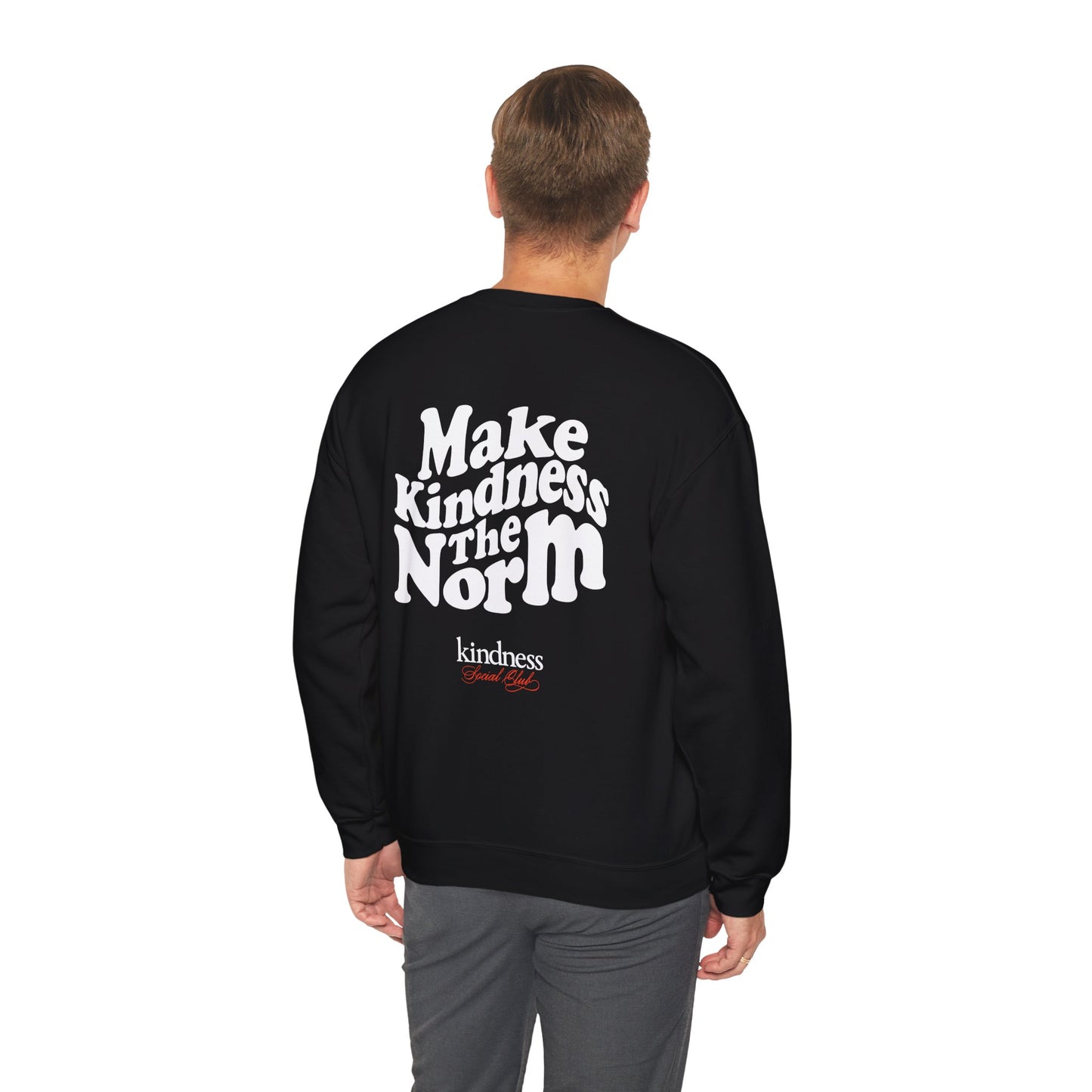 Make Kindness the Norm (Wavy) Unisex Crew Sweatshirt - By: Favio Moreno (KSC Rich)