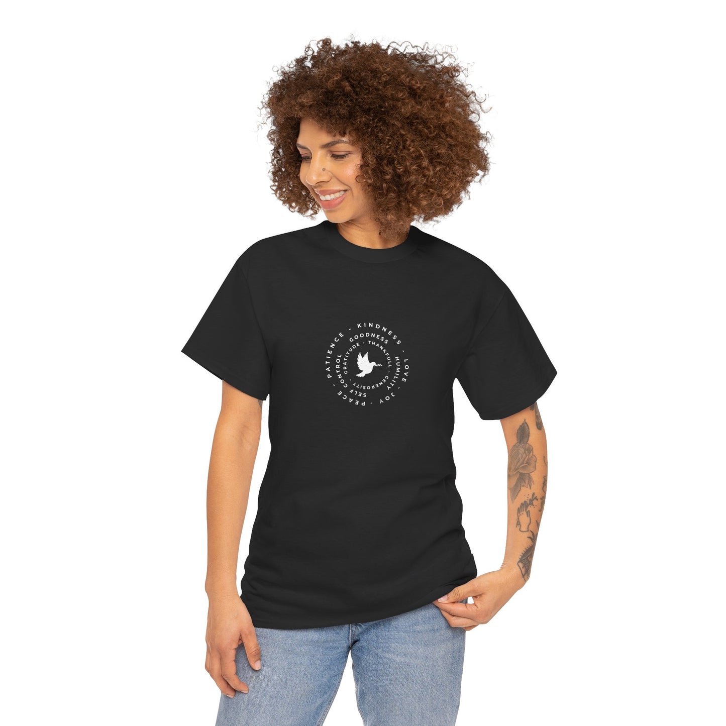 Peace Dove Circle Graphic Tee — "Be Kind To One Another"