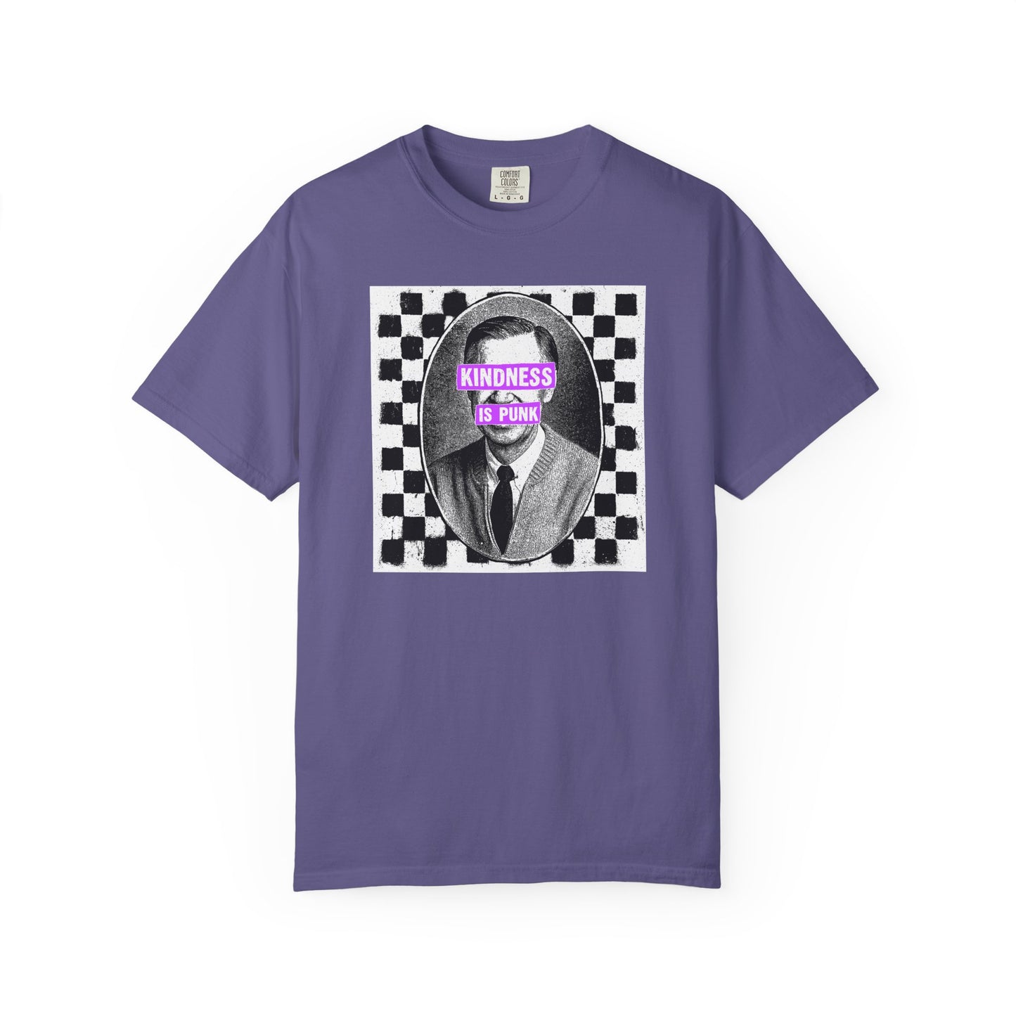 Unlikely Rebel Checkered Edition Unisex T-shirt (Violet)