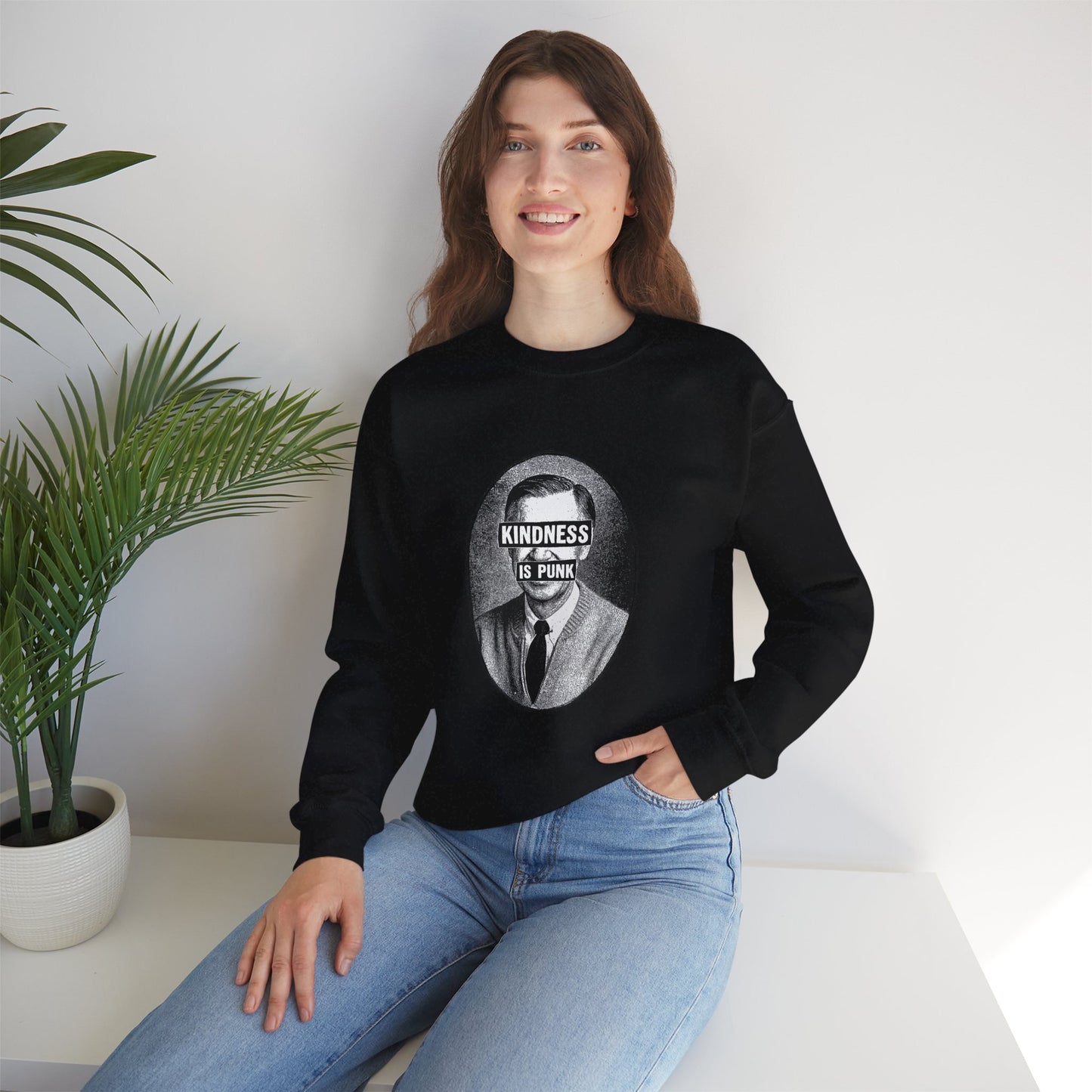 Unlikely Rebel Adult Sweatshirt- by Favio Moreno  Crewneck Sweatshirt