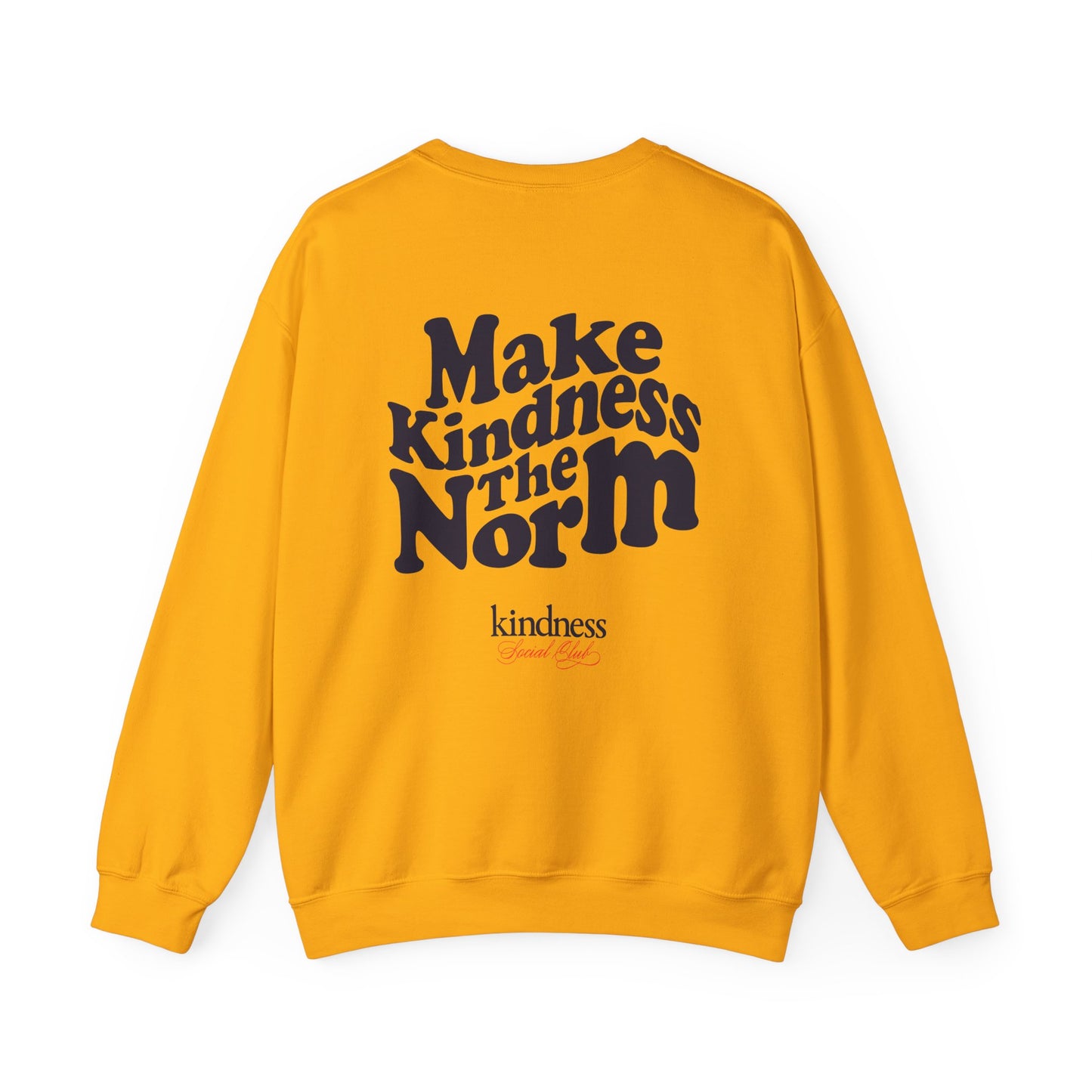 Make Kindness the Norm (Wavy)Unisex Crew Sweatshirt By: Favio Moreno (KSC Light)