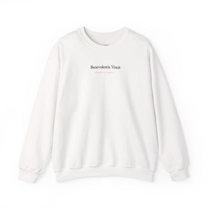 Kindness Conquers Unisex Crew Sweatshirt  - By: Favio Moreno (KSC Light)