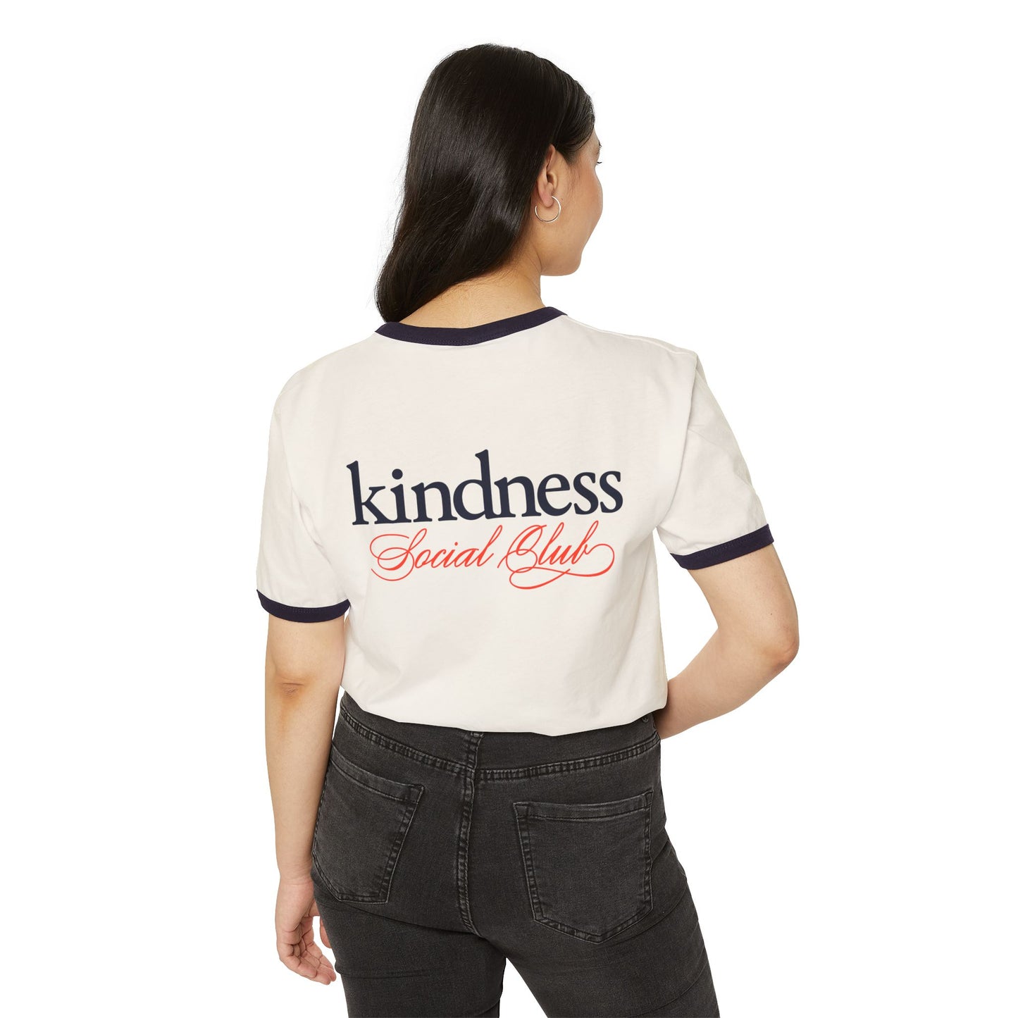 Kindness Conquers By: Favio Moreno Unisex Ringer T-Shirt (KSC)