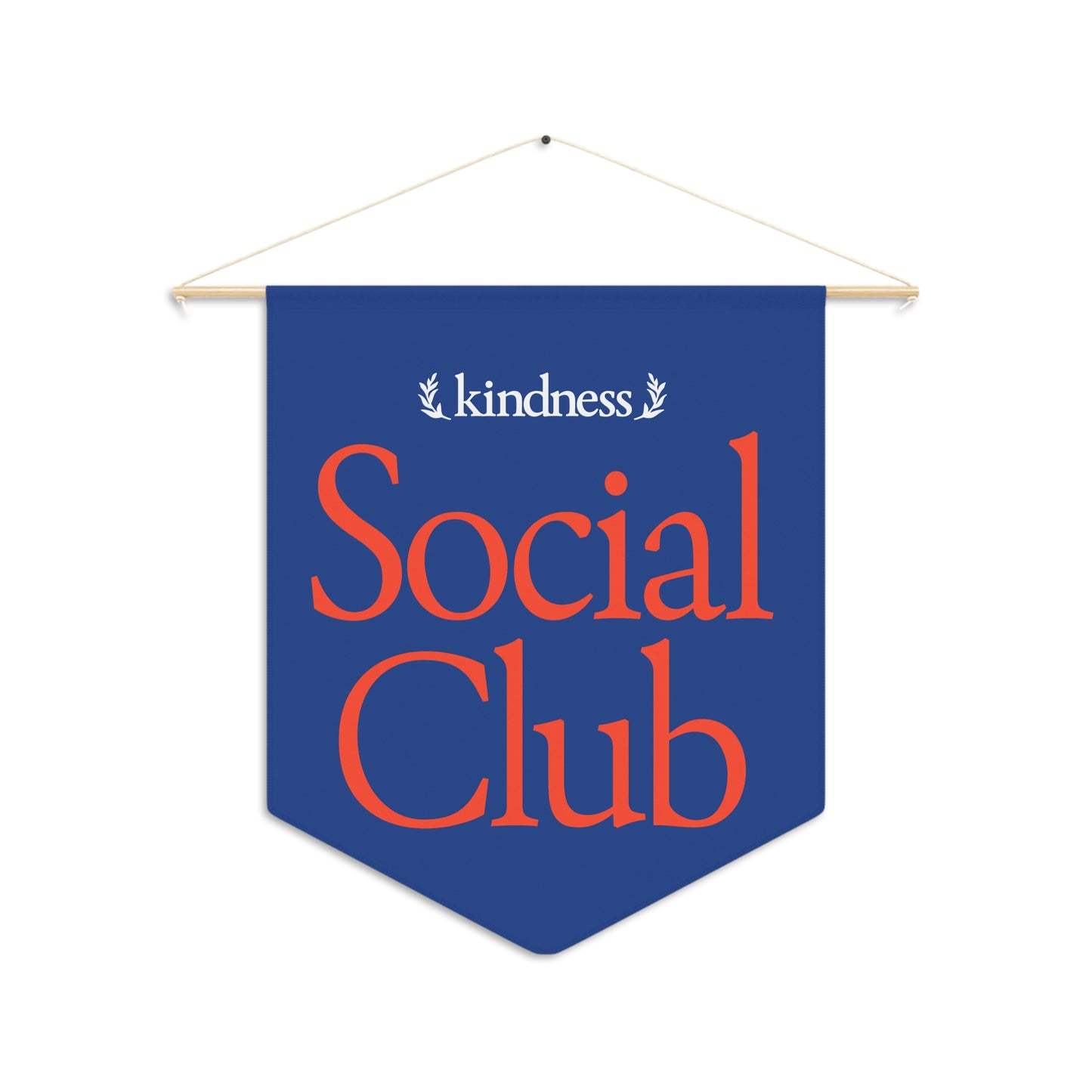 Kindness Social Club – By: Favio Moreno - Varsity Pennant Royal Blue