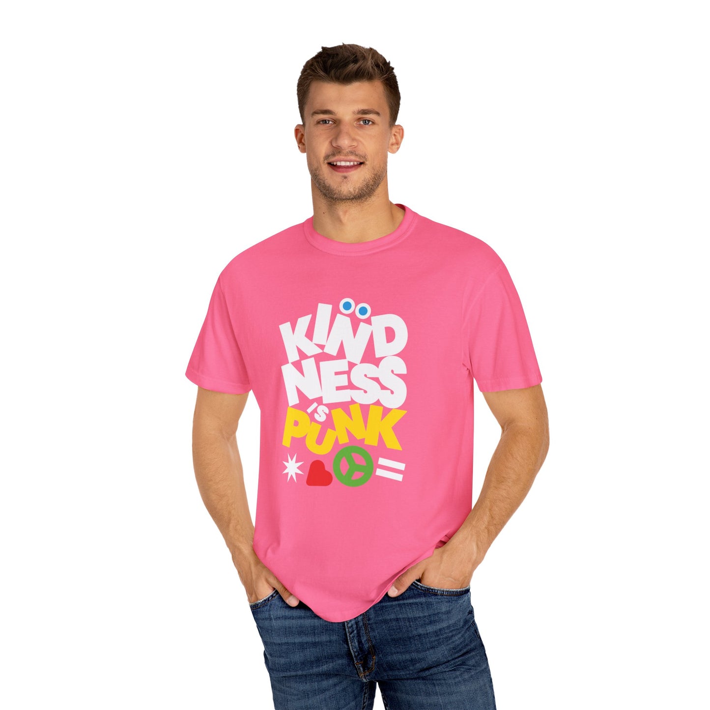 Peace, Love, and Punk T-shirt by Favio Moreno