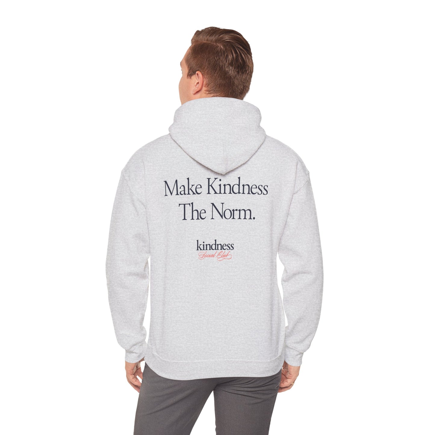 Make Kindness The Norm Unisex Adult Hoodie (Reg KSC Light) - By: Favio Moreno