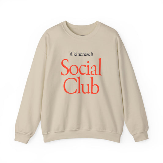 Kindness Social Club – By: Favio Moreno - Varsity Unisex Crew Sweatshirt (KSC Light)